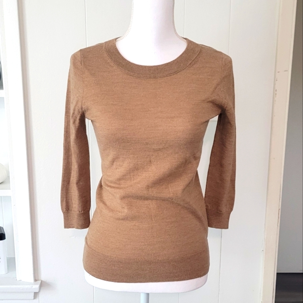 J.Crew Tan Round Neck Sweater
